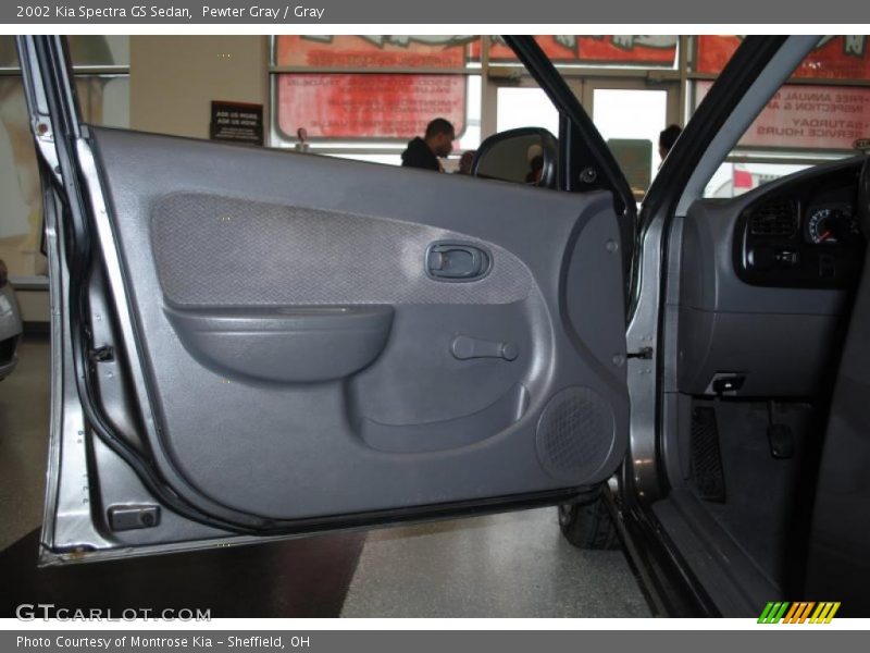 Pewter Gray / Gray 2002 Kia Spectra GS Sedan