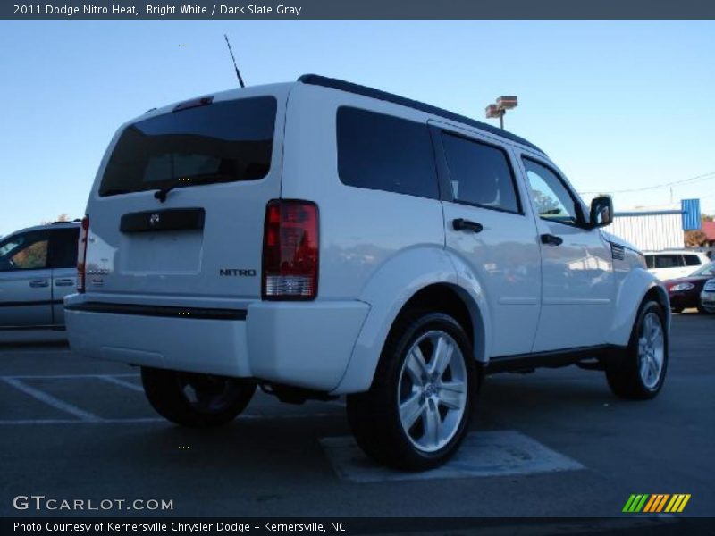 Bright White / Dark Slate Gray 2011 Dodge Nitro Heat
