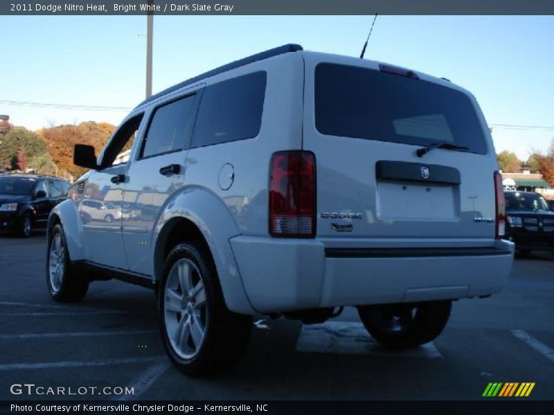 Bright White / Dark Slate Gray 2011 Dodge Nitro Heat