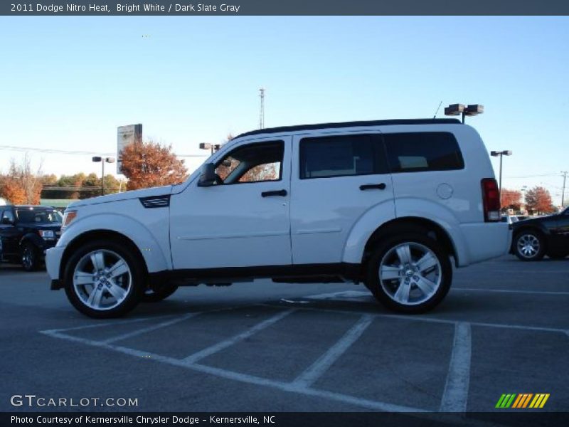 Bright White / Dark Slate Gray 2011 Dodge Nitro Heat