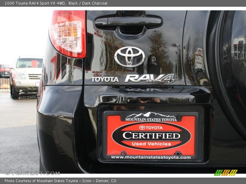 Black / Dark Charcoal 2006 Toyota RAV4 Sport V6 4WD