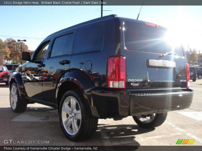 Brilliant Black Crystal Pearl / Dark Slate Gray 2011 Dodge Nitro Heat