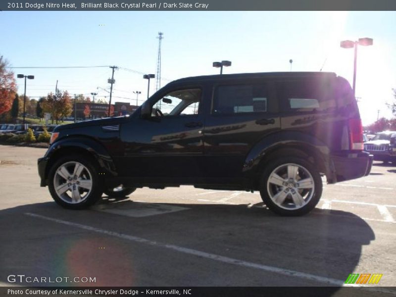 Brilliant Black Crystal Pearl / Dark Slate Gray 2011 Dodge Nitro Heat