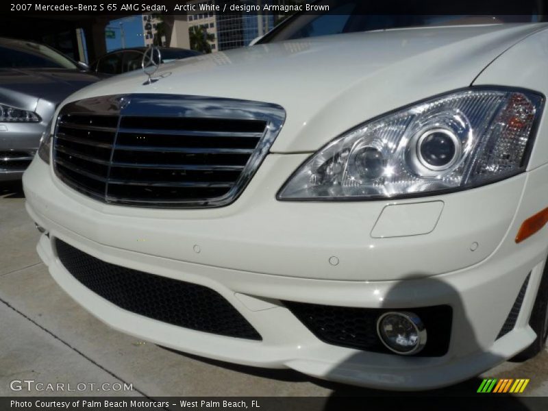 Arctic White / designo Armagnac Brown 2007 Mercedes-Benz S 65 AMG Sedan