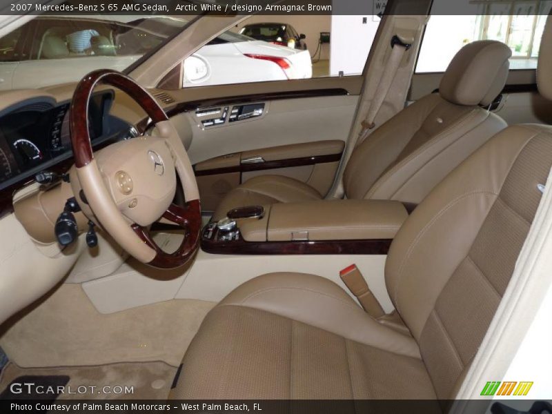  2007 S 65 AMG Sedan designo Armagnac Brown Interior
