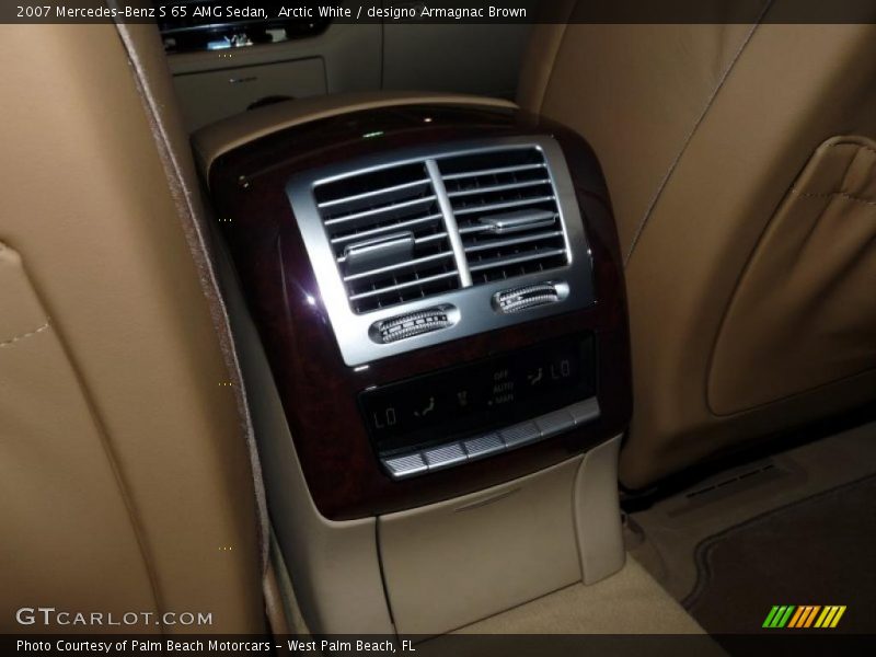Arctic White / designo Armagnac Brown 2007 Mercedes-Benz S 65 AMG Sedan