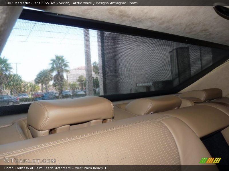  2007 S 65 AMG Sedan designo Armagnac Brown Interior