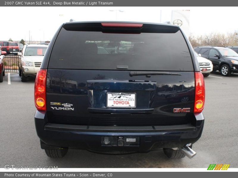 Deep Blue Metallic / Light Titanium 2007 GMC Yukon SLE 4x4