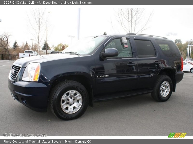 Deep Blue Metallic / Light Titanium 2007 GMC Yukon SLE 4x4