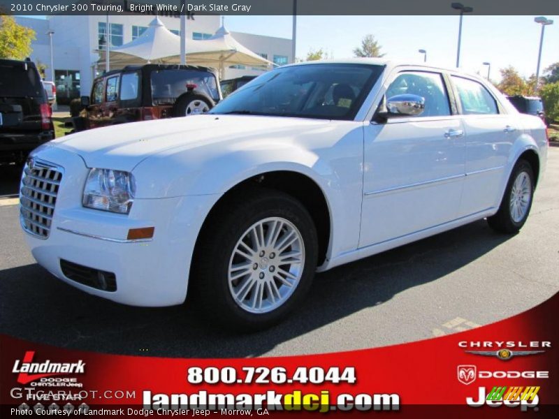 Bright White / Dark Slate Gray 2010 Chrysler 300 Touring