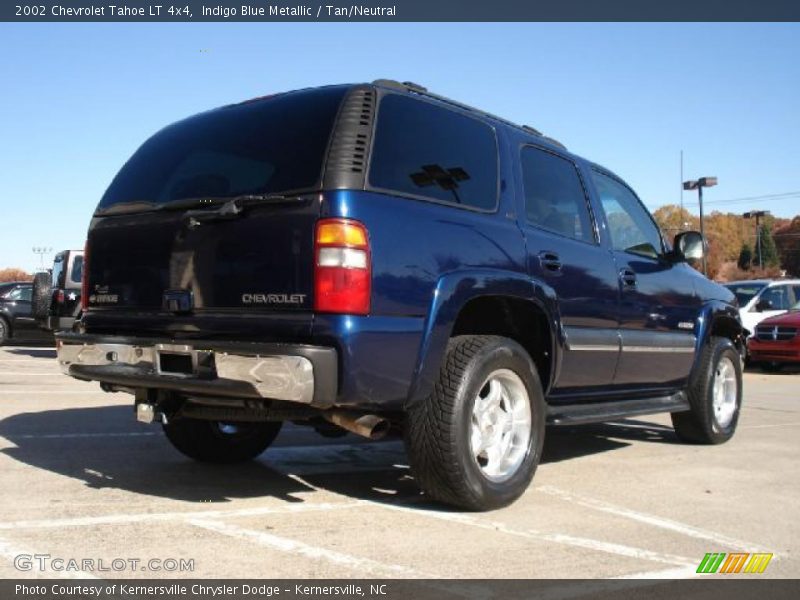Indigo Blue Metallic / Tan/Neutral 2002 Chevrolet Tahoe LT 4x4