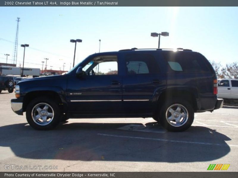 Indigo Blue Metallic / Tan/Neutral 2002 Chevrolet Tahoe LT 4x4