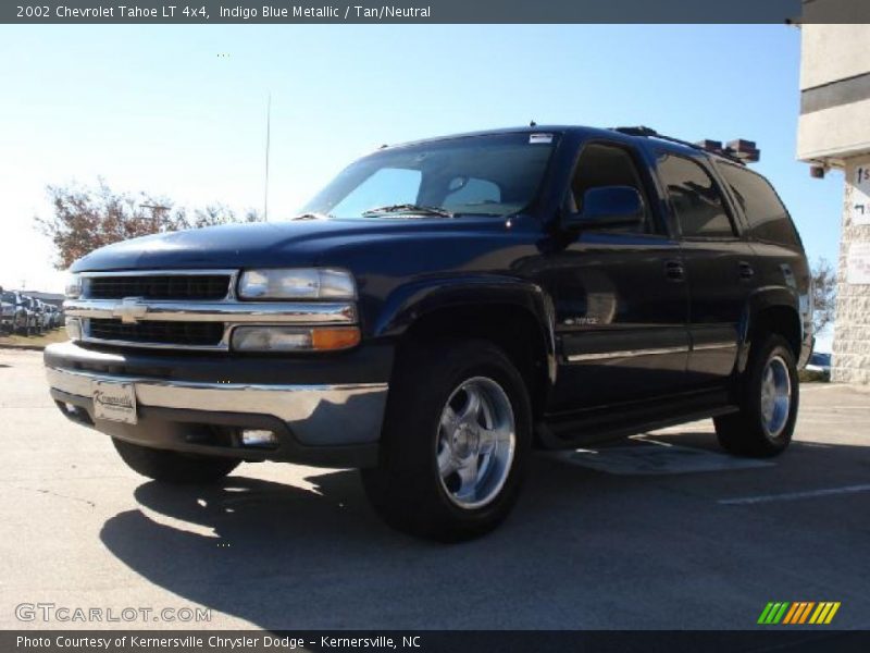 Indigo Blue Metallic / Tan/Neutral 2002 Chevrolet Tahoe LT 4x4