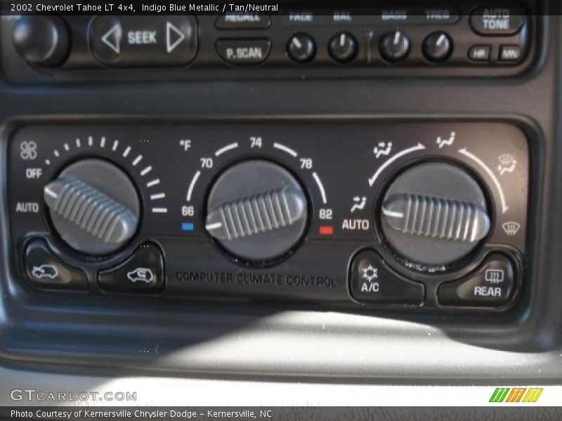 Indigo Blue Metallic / Tan/Neutral 2002 Chevrolet Tahoe LT 4x4