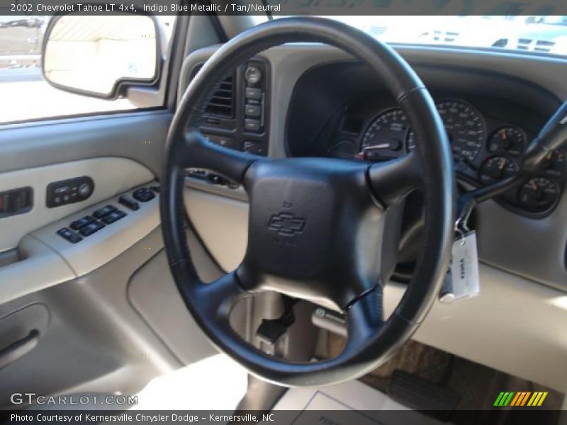 Indigo Blue Metallic / Tan/Neutral 2002 Chevrolet Tahoe LT 4x4