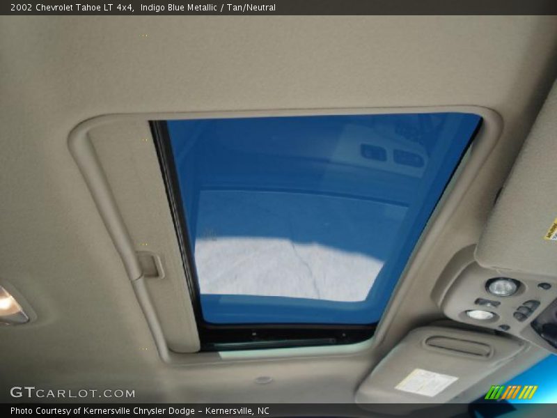 Indigo Blue Metallic / Tan/Neutral 2002 Chevrolet Tahoe LT 4x4