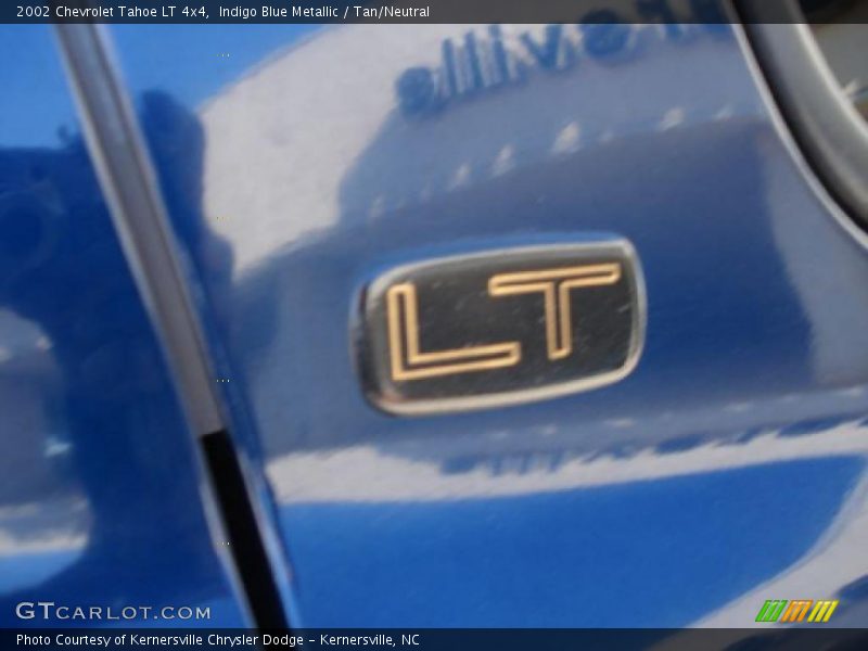 Indigo Blue Metallic / Tan/Neutral 2002 Chevrolet Tahoe LT 4x4