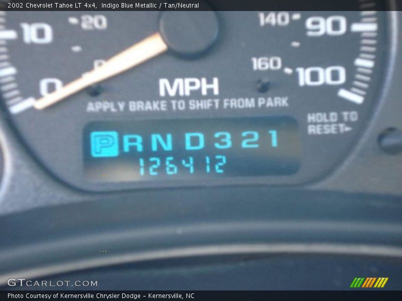 Indigo Blue Metallic / Tan/Neutral 2002 Chevrolet Tahoe LT 4x4
