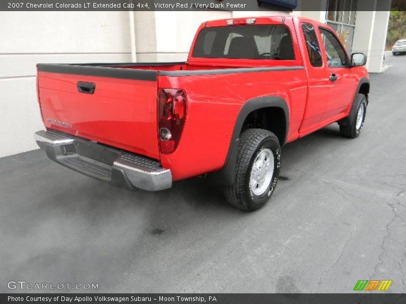Victory Red / Very Dark Pewter 2007 Chevrolet Colorado LT Extended Cab 4x4
