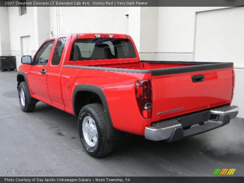 Victory Red / Very Dark Pewter 2007 Chevrolet Colorado LT Extended Cab 4x4