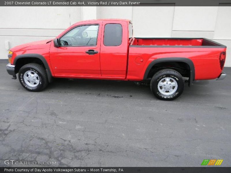 Victory Red / Very Dark Pewter 2007 Chevrolet Colorado LT Extended Cab 4x4