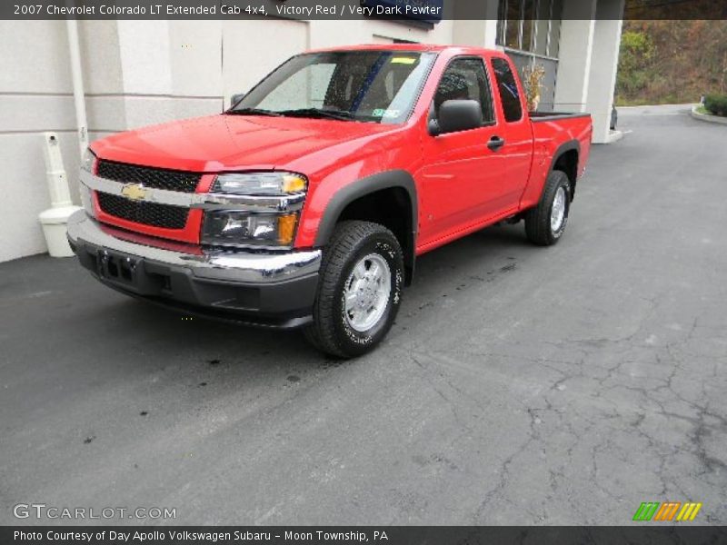 Victory Red / Very Dark Pewter 2007 Chevrolet Colorado LT Extended Cab 4x4