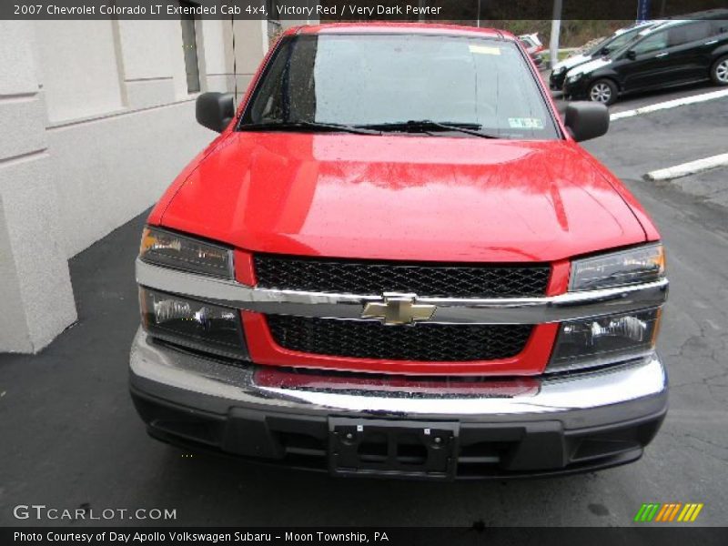 Victory Red / Very Dark Pewter 2007 Chevrolet Colorado LT Extended Cab 4x4