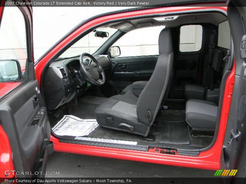 Victory Red / Very Dark Pewter 2007 Chevrolet Colorado LT Extended Cab 4x4