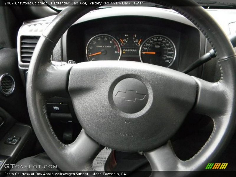 Victory Red / Very Dark Pewter 2007 Chevrolet Colorado LT Extended Cab 4x4