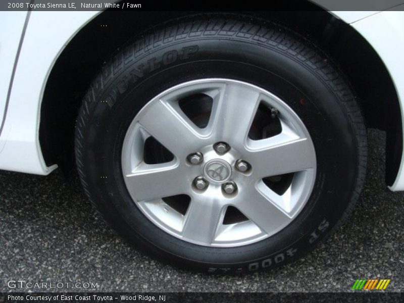 Natural White / Fawn 2008 Toyota Sienna LE