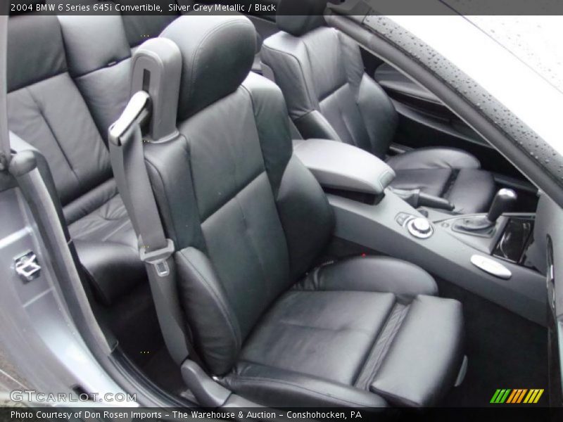  2004 6 Series 645i Convertible Black Interior