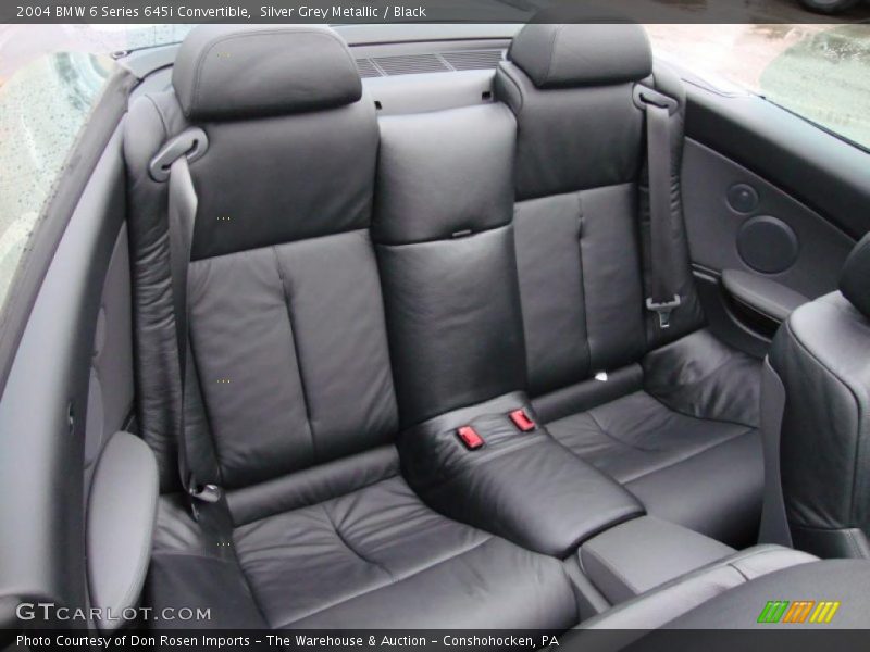  2004 6 Series 645i Convertible Black Interior