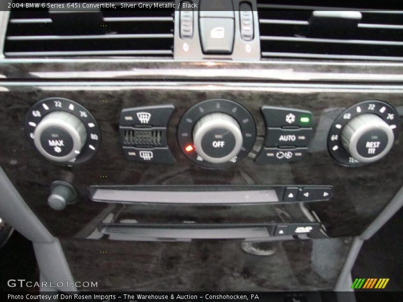 Controls of 2004 6 Series 645i Convertible