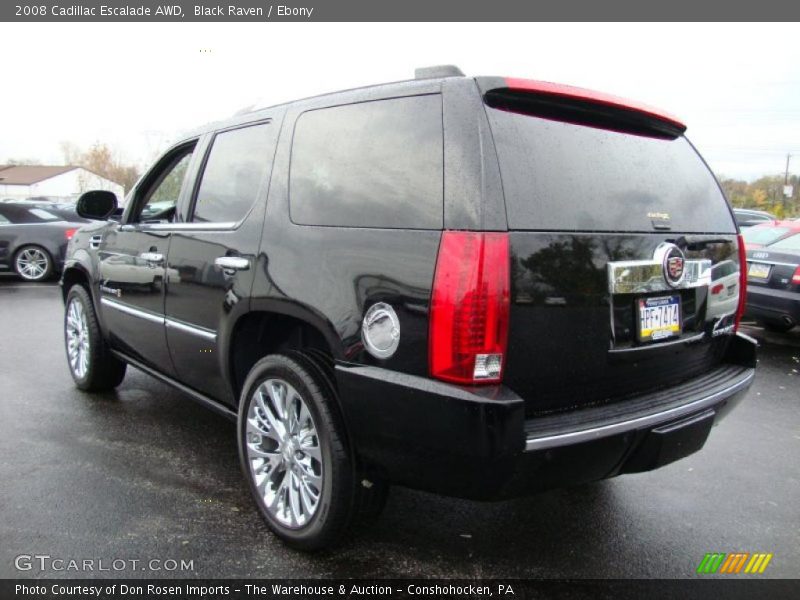 Black Raven / Ebony 2008 Cadillac Escalade AWD