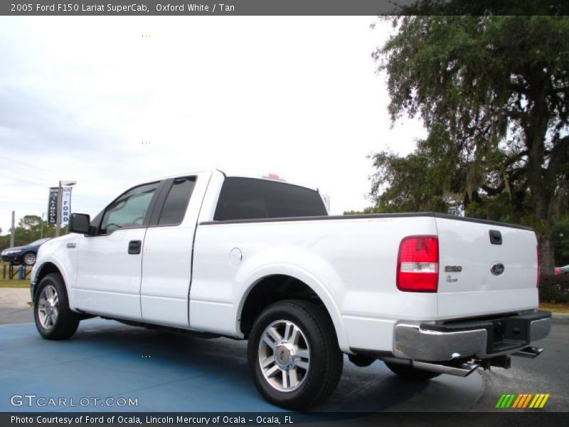 Oxford White / Tan 2005 Ford F150 Lariat SuperCab