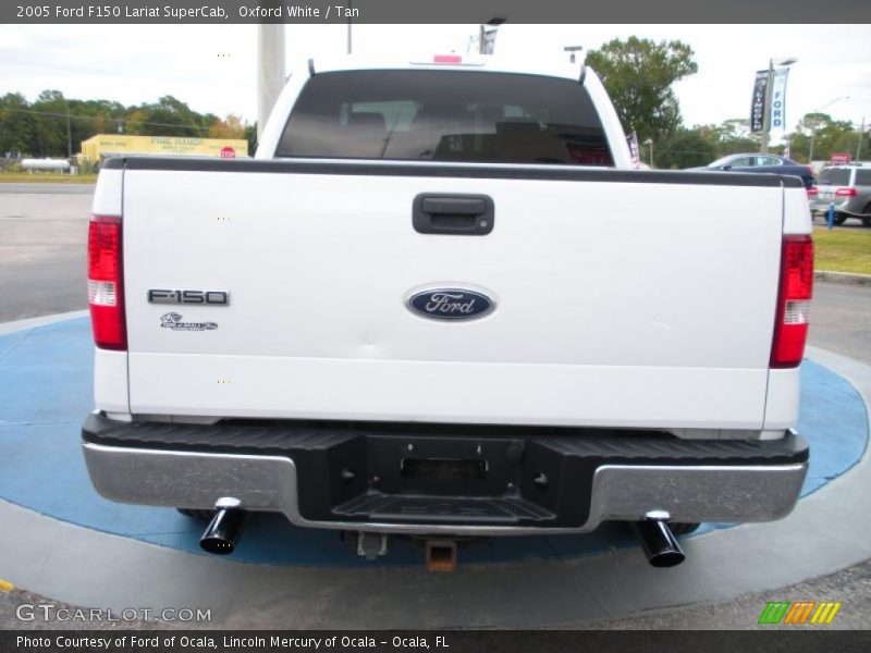 Oxford White / Tan 2005 Ford F150 Lariat SuperCab