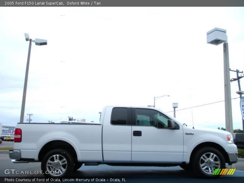 Oxford White / Tan 2005 Ford F150 Lariat SuperCab