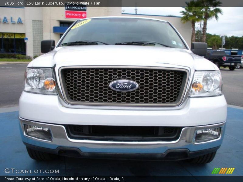 Oxford White / Tan 2005 Ford F150 Lariat SuperCab