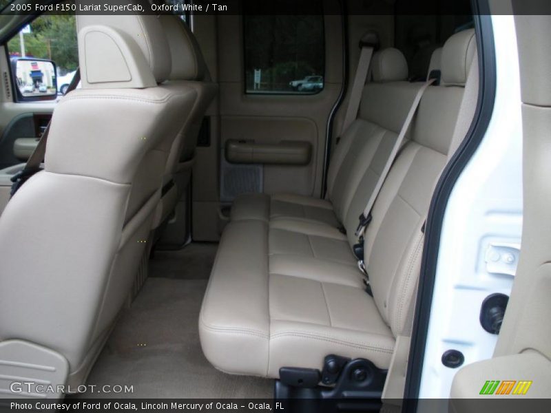 Oxford White / Tan 2005 Ford F150 Lariat SuperCab
