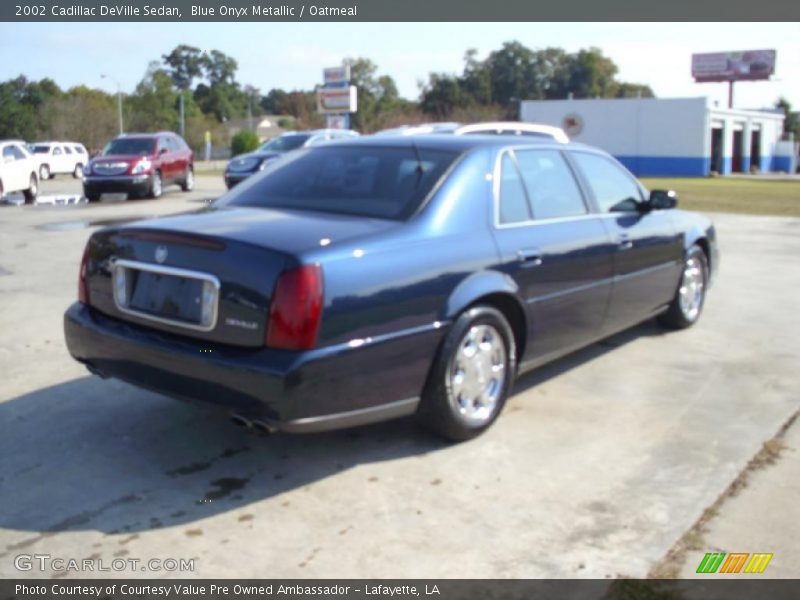 Blue Onyx Metallic / Oatmeal 2002 Cadillac DeVille Sedan