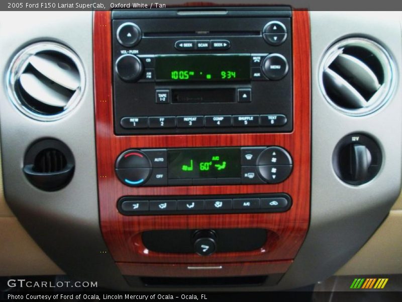Oxford White / Tan 2005 Ford F150 Lariat SuperCab