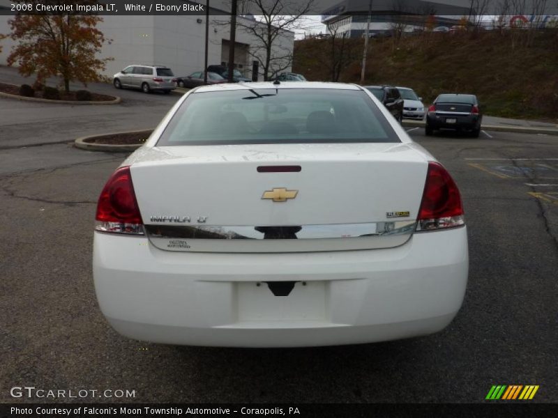 White / Ebony Black 2008 Chevrolet Impala LT