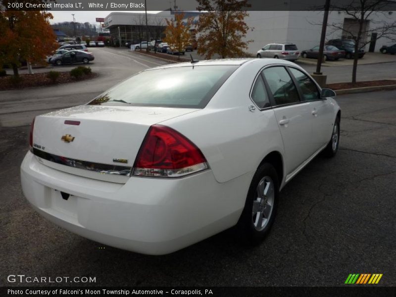 White / Ebony Black 2008 Chevrolet Impala LT