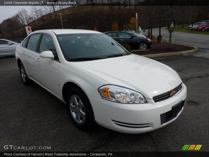 White / Ebony Black 2008 Chevrolet Impala LT