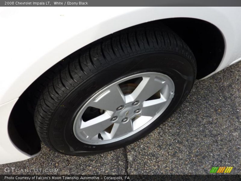 White / Ebony Black 2008 Chevrolet Impala LT