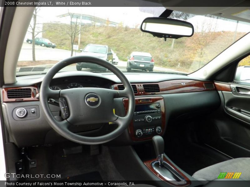 White / Ebony Black 2008 Chevrolet Impala LT