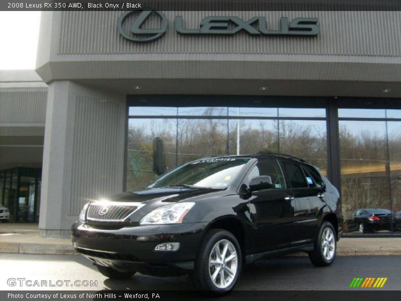 Black Onyx / Black 2008 Lexus RX 350 AWD
