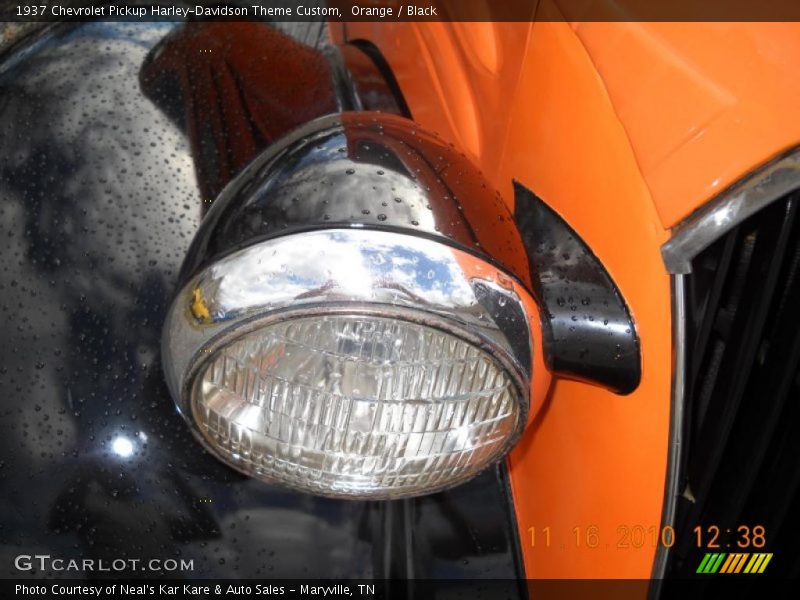 Orange / Black 1937 Chevrolet Pickup Harley-Davidson Theme Custom