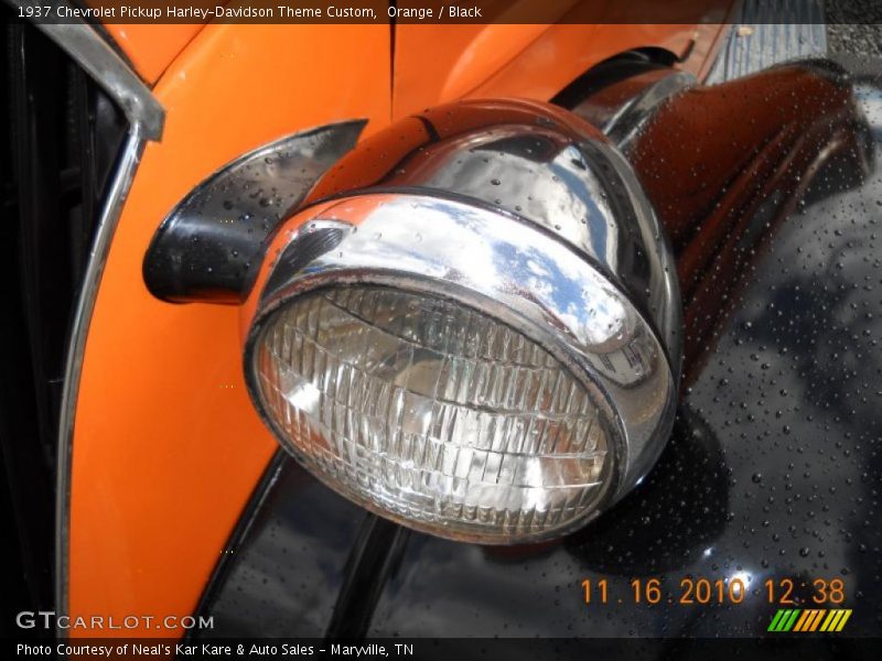 Orange / Black 1937 Chevrolet Pickup Harley-Davidson Theme Custom