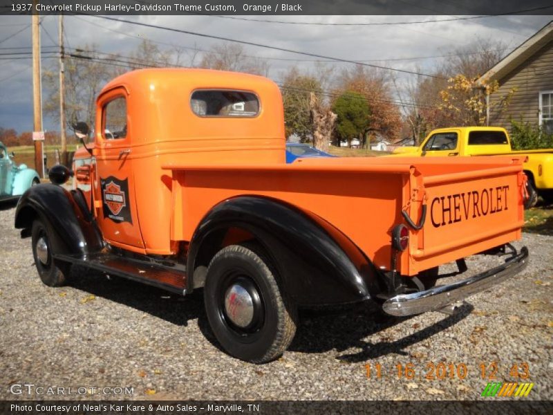  1937 Pickup Harley-Davidson Theme Custom Orange
